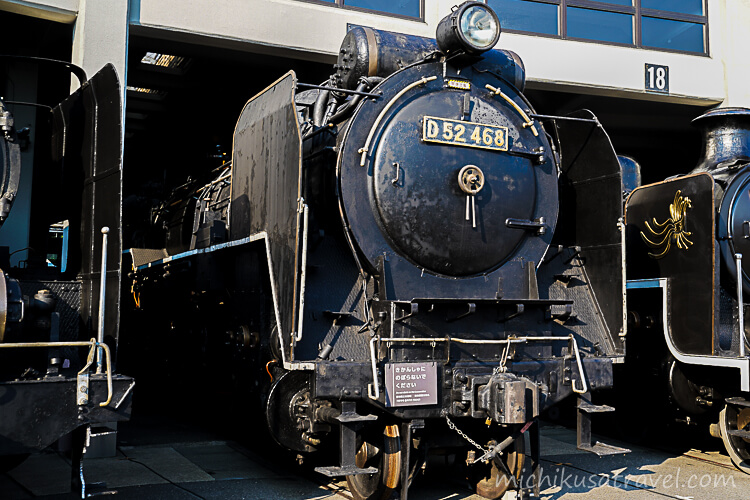 京都鉄道博物館(国鉄D52形蒸気機関車468号機)