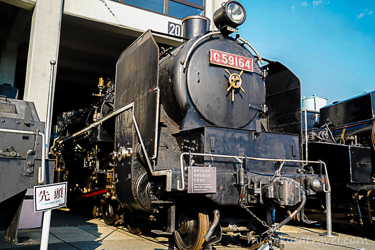 京都鉄道博物館(国鉄C59形蒸気機関車164号機)