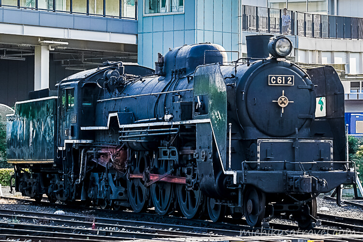 京都鉄道博物館(国鉄C61形蒸気機関車2号機)