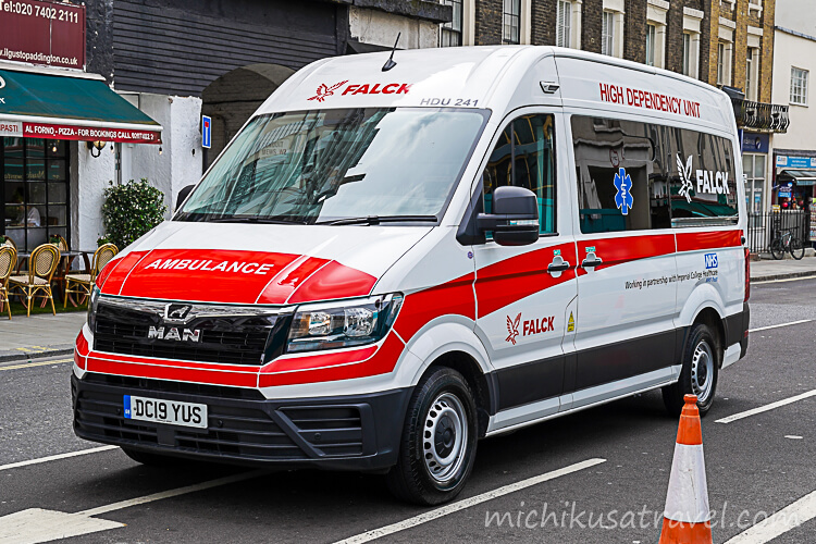 ロンドンの救急車