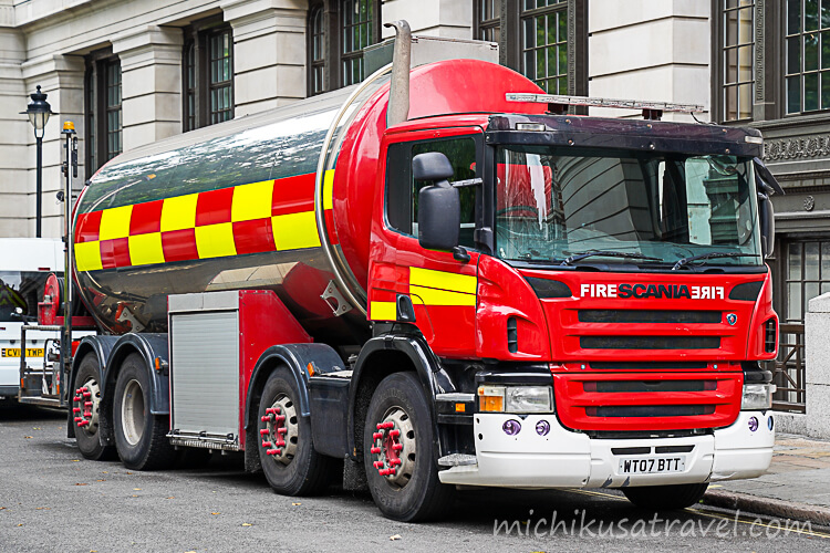 ロンドンの消防車