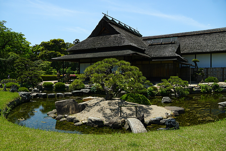 岡山後楽園の延養亭
