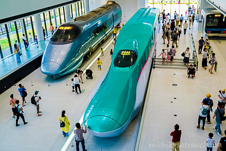 鉄道博物館（新幹線400系電車・新幹線E5系電車）