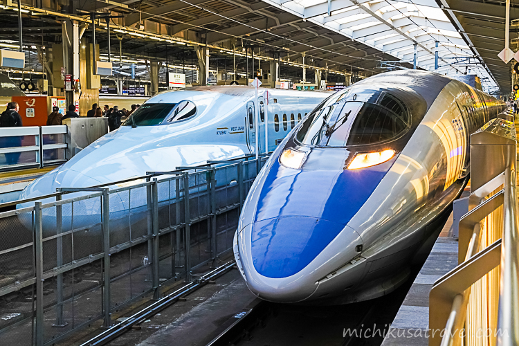 新大阪駅（新幹線500系電車・新幹線N700系電車）